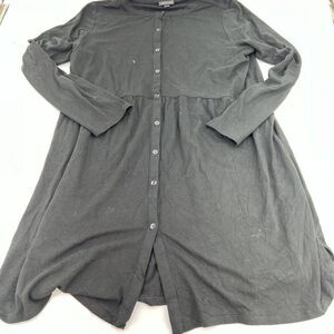 J Jill Black Shirt Dress Size Medium Tall